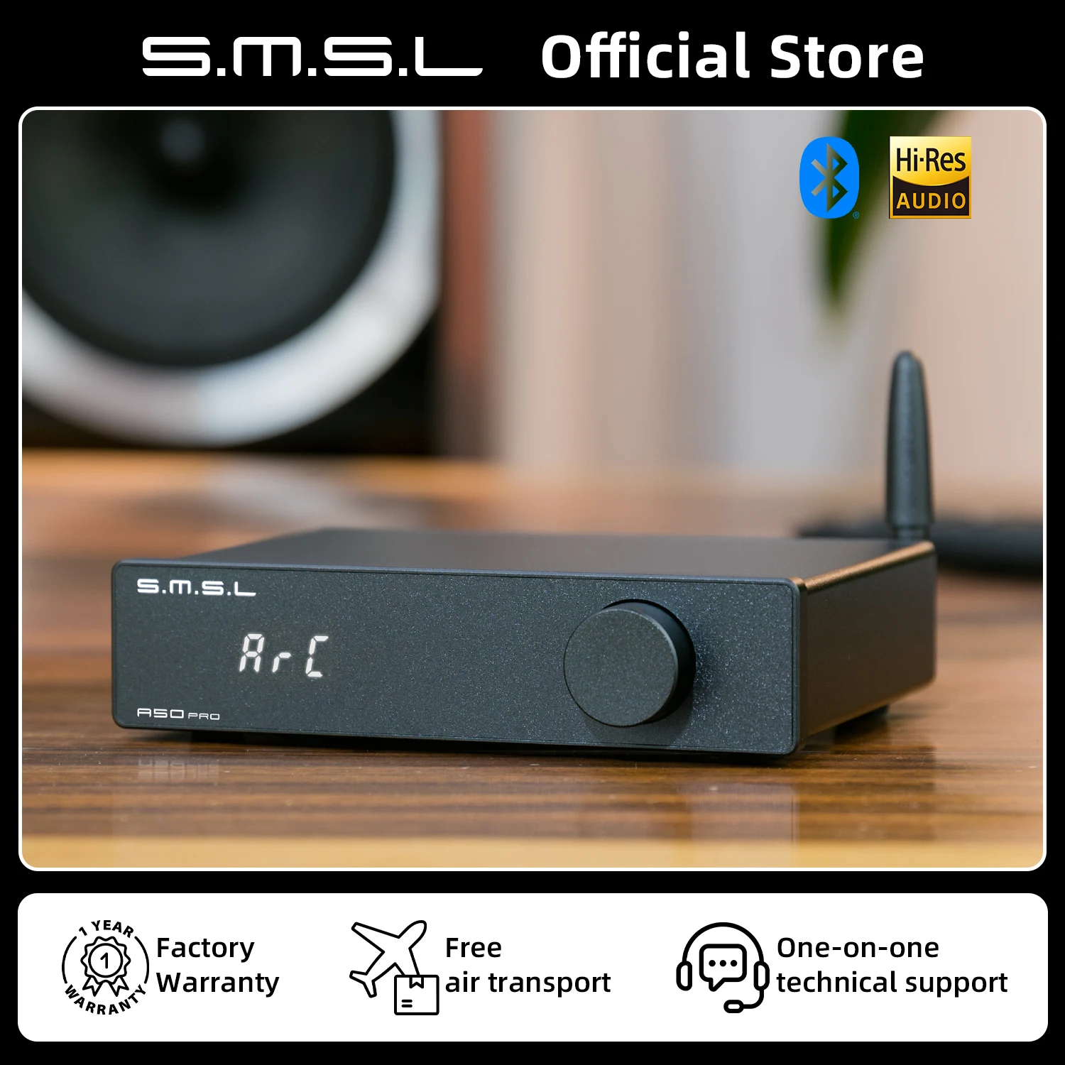 꼭 써야하는 SMSL A50PRO 2.1 채널 전력 증폭기 MA12070P*2 Bluetooth5.0 HDMI ARC(패시브 서브우퍼 및 스피커용 리모컨 포함) 알려드립니다