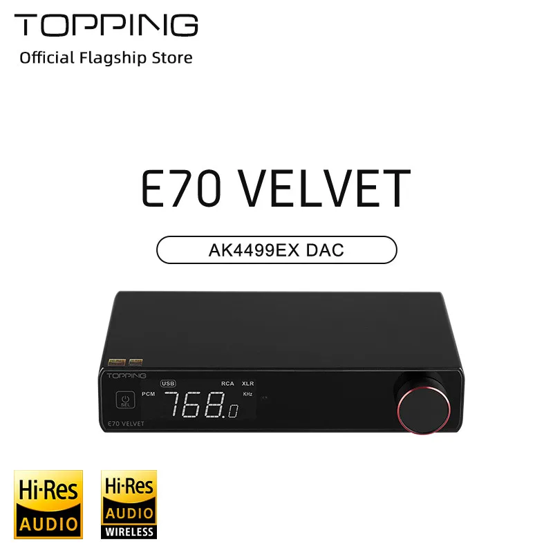 이번 주 이거 하나면 끝 TOPPING E70 VELVET Fever 오디오 AK4499EX 디코더 DAC 블루투스 5.1 클릭해보세요