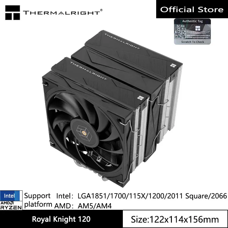 (2025 업데이트) Thermalright Royal Knight 120 섀시 공기 냉각 라디에이터 뜨거운 관심 감사합니다