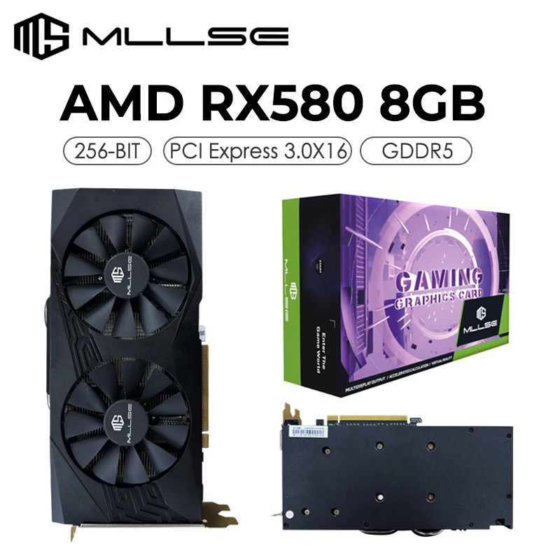 추가소식은 꼭 확인하자 가장 저렴한 Placa De Video MLLSE AMD Radeon RX 580 8GB 2048SP 그래픽 카드 GDDR5 256비트 PCI Express 3.0 ×16 게임 Видеокарта 확인해보세요