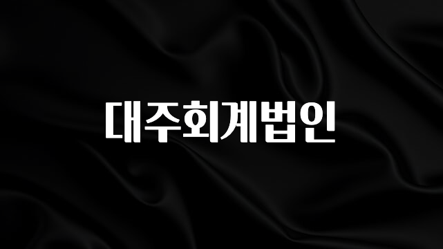 이정보美쳤다 대주회계법인 추천한 이유입니다