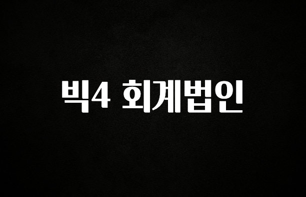 요즘 반응좋은 빅4 회계법인 궁금하신가요?