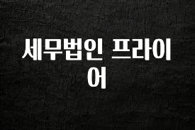 가성비 좋은 세무법인 프라이어 알려드립니다