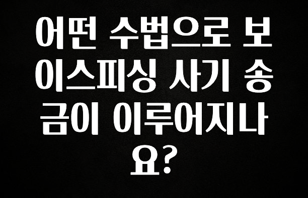 혹시 찾고계셨나요? 어떤 수법으로 보이스피싱 사기 송금이 이루어지나요? 궁금하신가요?