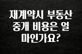 검색량 증가한 재계약시 부동산 중개 비용은 얼마인가요? 뜨거운 관심 감사합니다