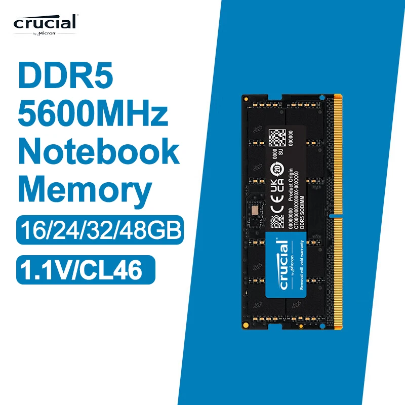 사랑하는 이에게 선물 필수 중요한 RAM 16GB 24GB 32GB 48GB DDR5 5600MHz PC5-44800 노트북 메모리 무조건 확인