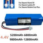 인기 제품만 모았다 2024 100% 오리지널 XiaoMi Viomi S9 Lydsto R1 Roidmi Eve Plus 14.4V 리튬 배터리 2P4S 5200mAh 6800mAh 9800mAh 12800mAh 요약정리