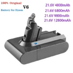 최저가만 선정 21.6V12800Ah ForDyson 배터리 교체 DC62 DC59 DC58 SV03 SV04 SV09 V6 동물 모터 헤드 V6 슬림 V6 절대 진공 배터 무조건 확인