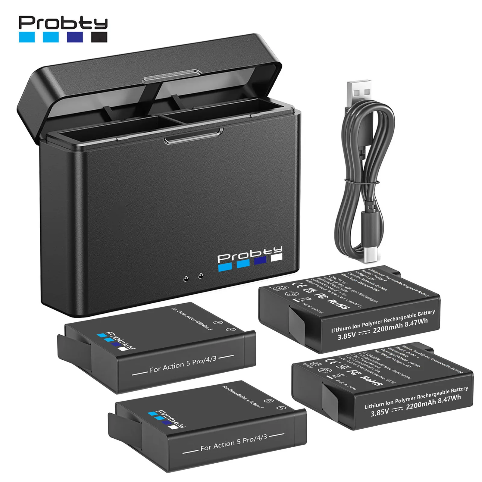 인기순위 DJI Osmo Action 5 Pro Action 4 카메라 배터리 2200mAh 배터리 및 DJI Osmo Action 4/3 액세서리용 충전기 관심이 뜨겁습니다