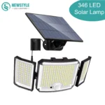 특별할인 태양 조명 야외 238/346/328LED 태양 광 발전 보안 조명 벽 램프 IP65 방수 모션 센서 가로등 정원 요약정리