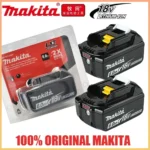 신상특집 Makita 18V 배터리 BL1830B BL1850B BL1850 BL1840 BL1860 BL1815 교체용 리튬 배터리용 100% 오리지널 Makita 6Ah/5Ah/3Ah 요약정리