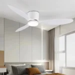 BEST&HOT아이템 선정 42 52 인치 천장 선풍기 조명 Led 3 색 6 속도 DC 모터 팬 원격 제어 조명이있는 낮은 바닥 장식 팬 알려드립니다