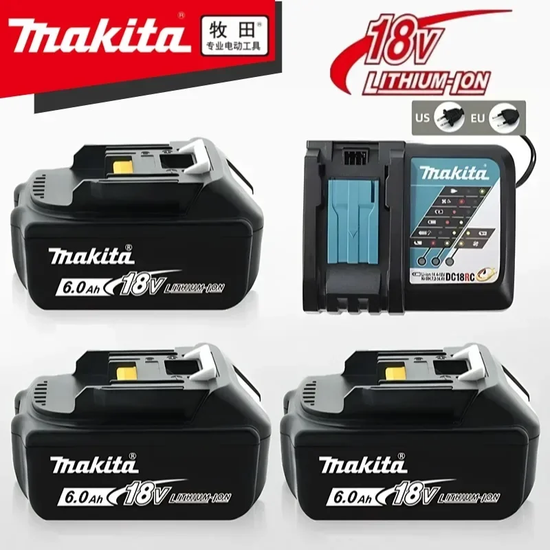 싹 다알려줌 5.0Ah/6.0Ah 및 표시기 LED 조명을 갖춘 정품 Makita 18V 리튬 이온 충전지 지금 소개할게요