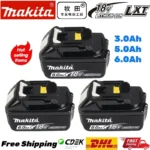 검색량 증가한 공식 오리지널 Makita 3Ah/5Ah/6Ah18V 배터리 BL1830 BL1850B BL1840 BL1860 BL1815 교체 전동 공구 배터리 및 충전기 요약본만 확인해보세요
