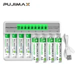 좋은 정보 PUJIMAX 8 슬롯 배터리 충전기(LCD 디스플레이 포함) AA/AAA NiCd NiMh 충전식 배터리용 스마트 지능형 aa aaa 충전기 잠깐 확인해보세요