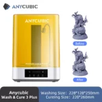 역대급 ANYCUBIC Wash & Cure 3 Plus 포톤 모노 M5s LCD 3D 프린터용 세척 경화 기계 뜨거운 관심 감사합니다