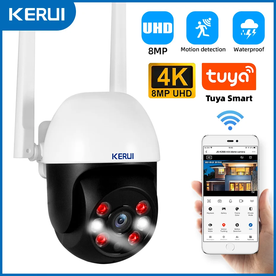주목 KERUI 와이파이 IP 무선 카메라 아쉬움이 없습니다