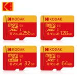 추천드려야할 소식 KODAK MicroSD 카드 빨간색 메모리 카드 Class10 32GB 64GB 128GB 256GB U3 4K 고속 플래시 메모리 TF 플래시 카드 (전화 용) 기억하세요