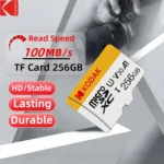 꼭 알아야하는 Kodak SD 카드 고속   64GB 128GB 256GB 클래스 10 SD 카드 512GB 대용량 SDXC V30 4K HD 카메라 메모리 카드 도매 기억하세요