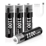 바로확인해야 할 소식 MATOV USB 리튬이온 AAA 충전식 배터리 AAA 1.5V 1100mWh 리튬 배터리 4-in-1 USB 케이블 포함 장난감 카메라 손전등 뜨거운 관심 감사합니다