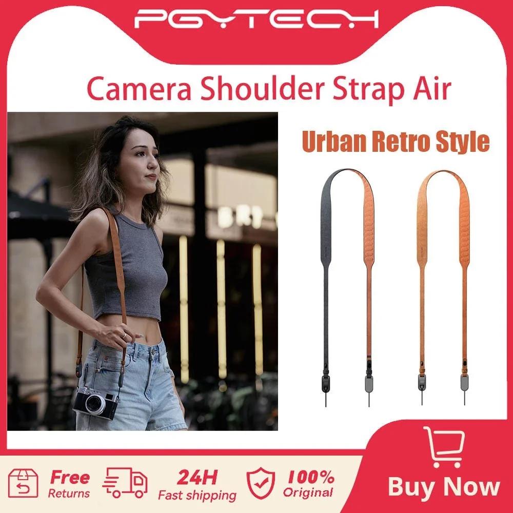 월간인기 PGYTECH 카메라 숄더 스트랩 에어 업그레이드 버전 미러리스 카메라용 조정 가능한 퀵 릴리스 카메라 넥 스트랩 기억하세요
