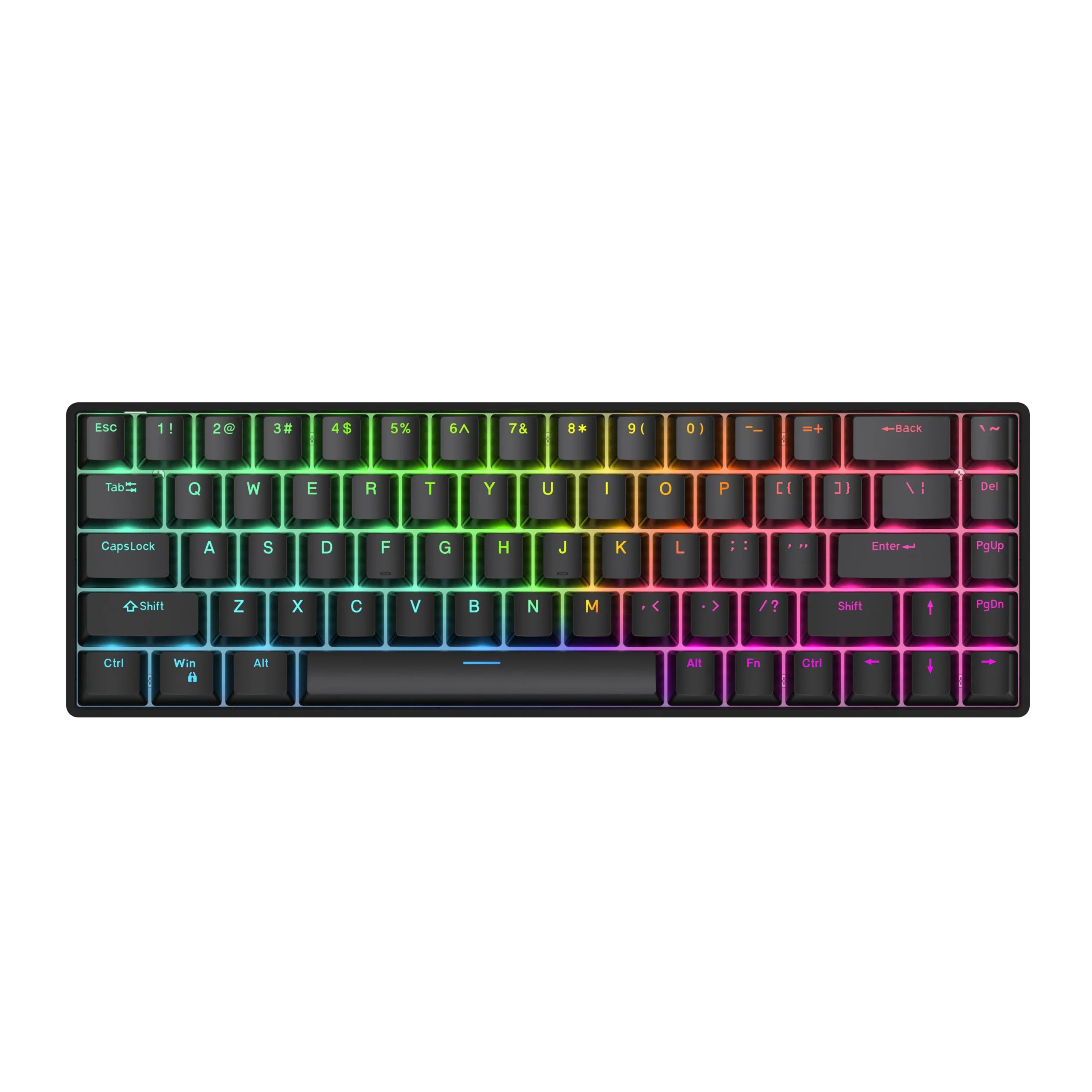 깜짝 기획전 Raven68 Esports 자기 축 키보드 유선 단일 모드 PBT 투명 키 캡 8K 반환 조정 가능한 Key68 키 게임 기계 핫한 정보입니다