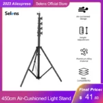 sns소식 Selens Professional 4.5m 헤비 듀티 에어 쿠션 라이트 스탠드 사진 스튜디오 키트 알루미늄 조정 가능한 사진 삼각대 스탠드 알짜배기만 골라가세요