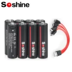 주목 Soshine 1.5V USB 3500mWh 리튬 배터리 AA 충전식 배터리 실간 리뷰