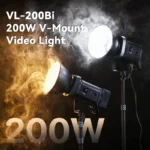 기념일엔 꼭 사자 Ulanzi VL-200Bi 200W V-마운트 비디오 조명(무선 제어 포함) CRI 95+ 2700K-6500K CCT 라이브 스트리밍 사진 COB 조명 실사용 후기