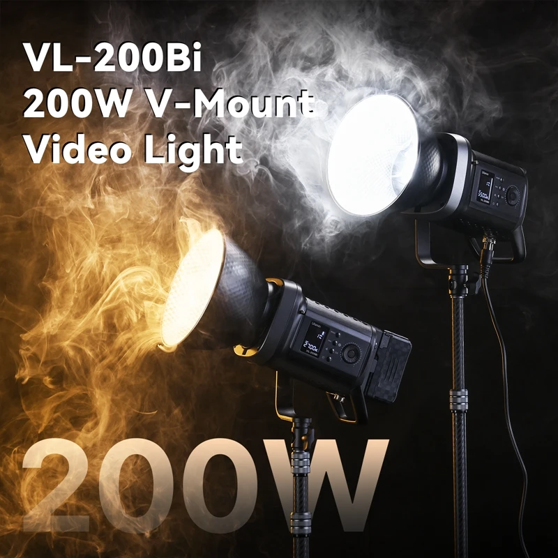 기념일엔 꼭 사자 Ulanzi VL-200Bi 200W V-마운트 비디오 조명(무선 제어 포함) CRI 95+ 2700K-6500K CCT 라이브 스트리밍 사진 COB 조명 실사용 후기
