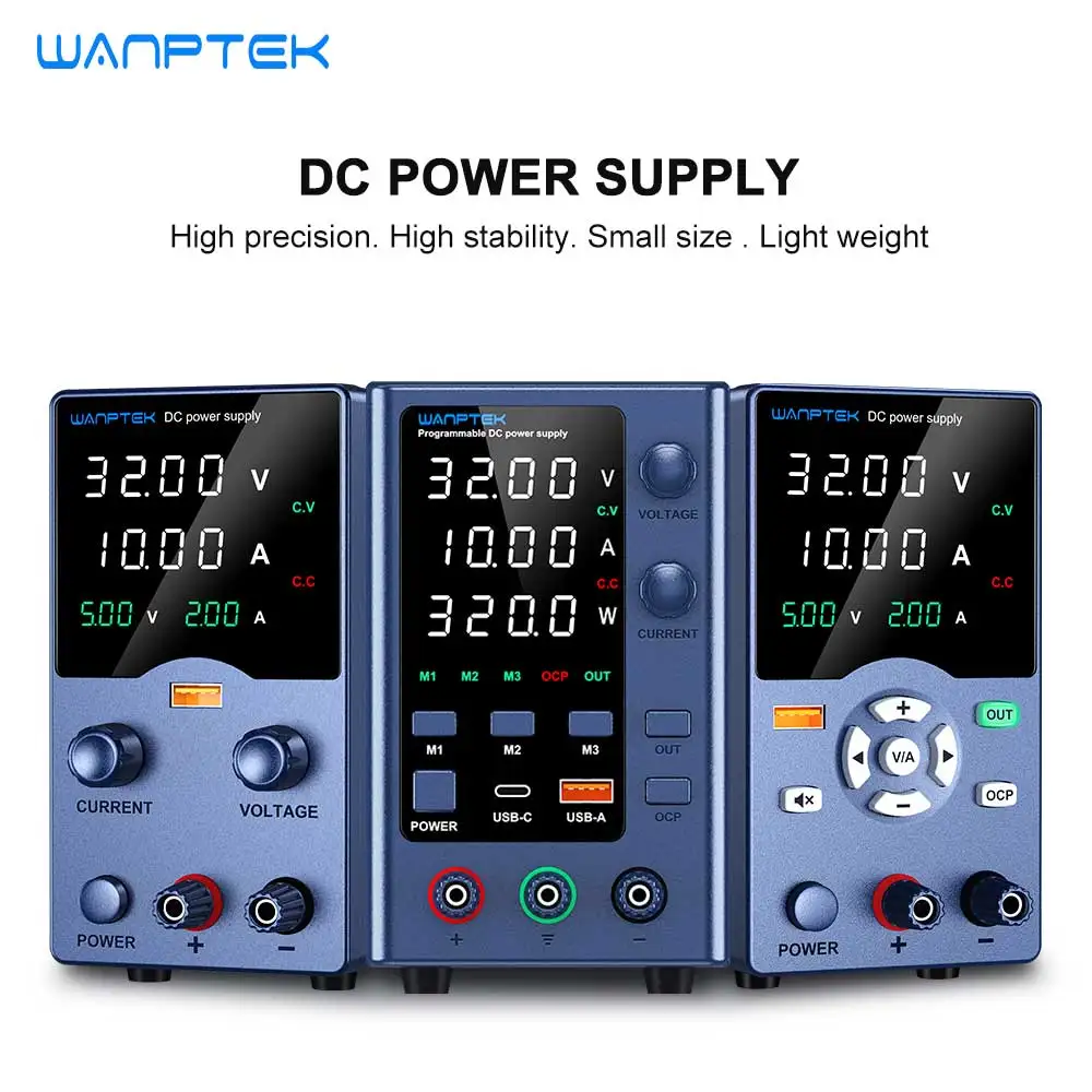 왜 이렇게 인기가 Wanptek 전원 공급 장치 실험실 인코더 조정 조정 가능한 DC 전원 공급 장치 30V 10A 5A 벤치 전원 120V 60V 5A 3A 수리용 리뷰가 많습니다