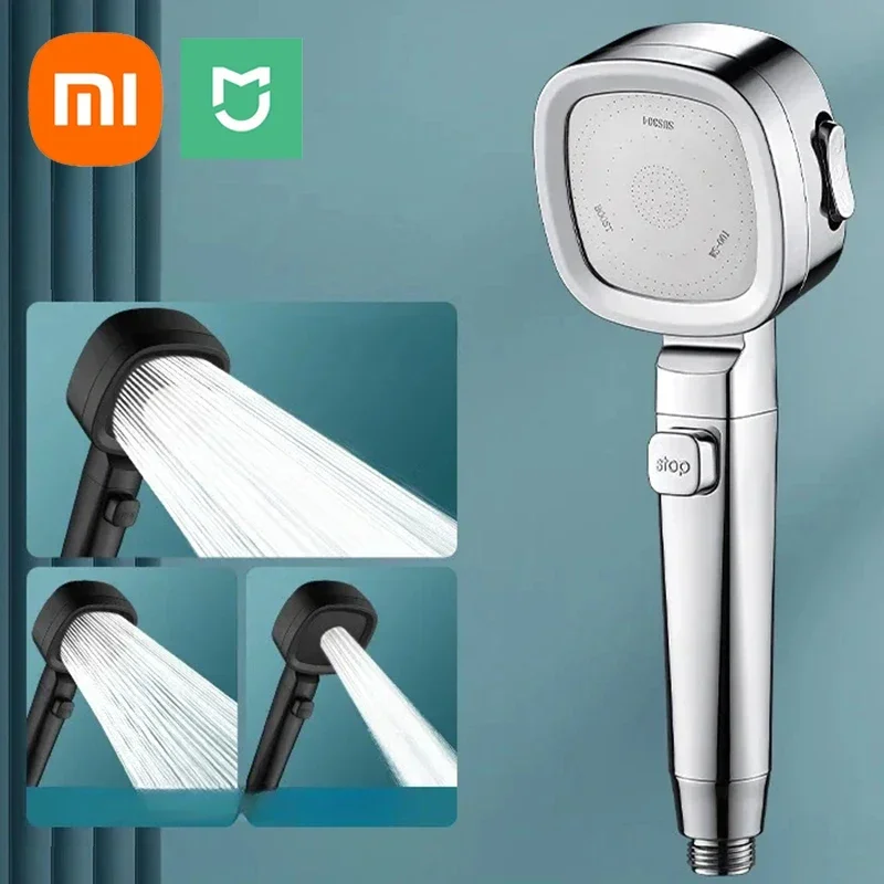 이건”꼭” 알아보자 Xiaomi 고압 샤워 헤드 3 가지 모드 조정 가능한 샤워 헤드 세트 스마트 욕실 새로운 Djustable 샤워 헤드 액세서리 분무기 클릭해보세요