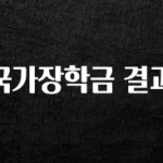 시간이 없다? 국가장학금 결과 추천한 이유입니다
