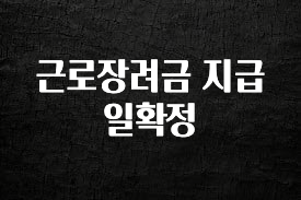 꾸준한 인기 근로장려금 지급일확정 추천드릴게요
