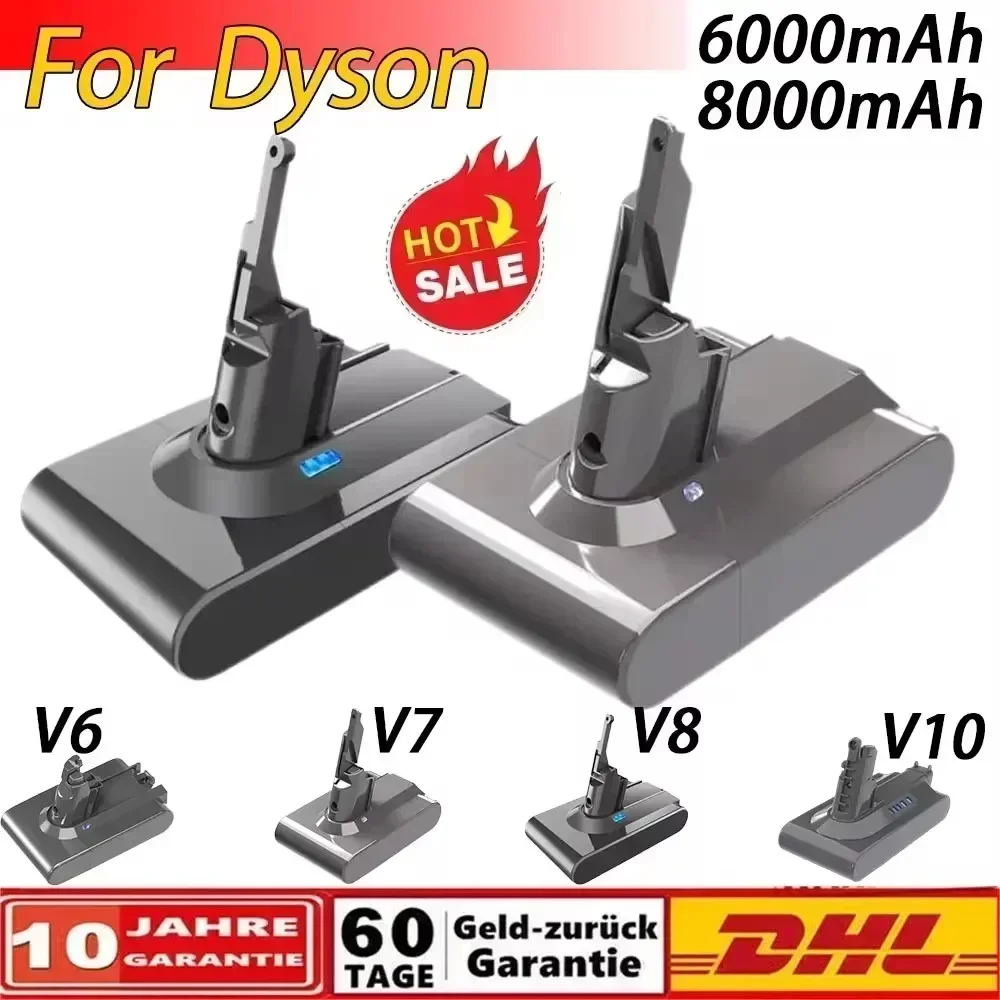 많을까요? 다이슨 V6 V7 V8 V10 충전식 Bateria SV10 SV11 SV12 SV09 진공 청소기 배터리 DC58 배터리 용 8000mAh Sony 배터리 Cel 용 클릭해보세요