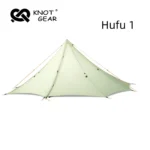 “이거”하나로 종.결 매듭 Hufu1 야외 캠핑 피라미드 텐트 경량 20D 더블 실리콘 하이킹 여행 배낭 1P-2P 팔각형 텐트 전합니다