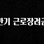 추가정보 떳다 반기 근로장려금 꼭 알아두세요
