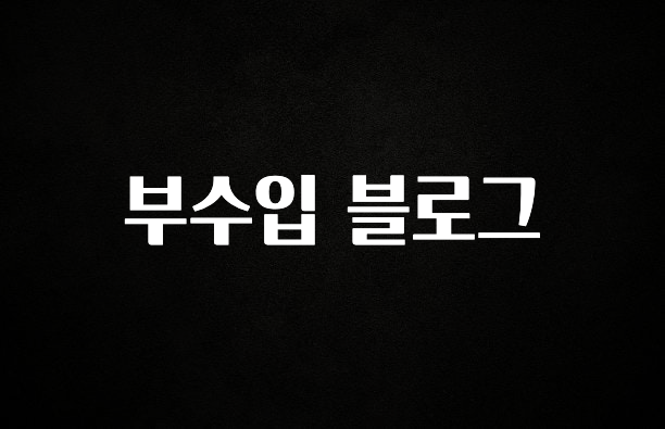 올해 베스트 부수입 블로그 확인 부탁드립니다