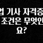 인플루언서가 공개한 산업 기사 자격증 취득 조건은 무엇인가요? 30초면 확인 가능합니다