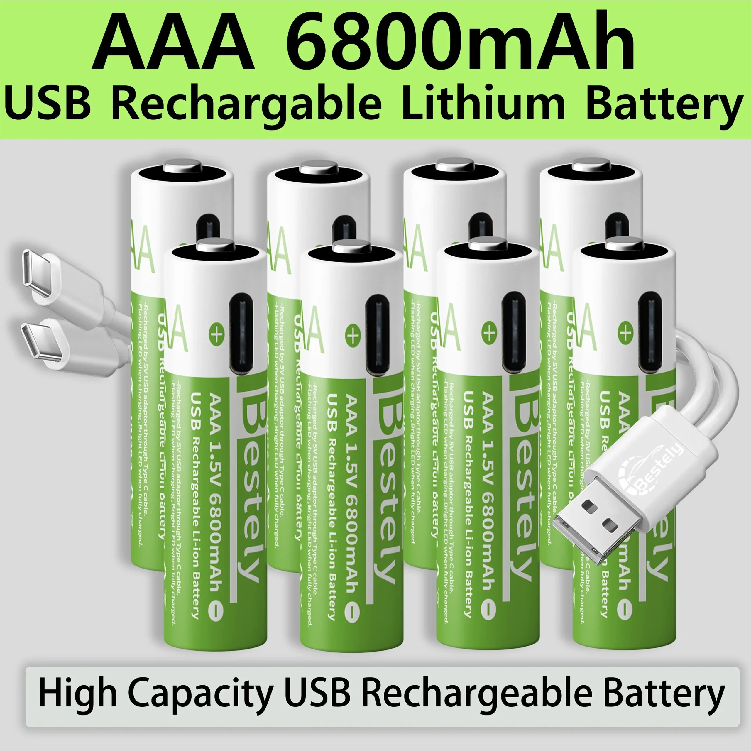 당장 친구에게 알려야 할 새로운 1.5v AAA 충전식 리튬 배터리 6800mAh 용량 기억하세요