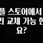“이거” 절대 놓치지마세요 애플 스토어에서 배터리 교체 가능 한가요? 소개합니다