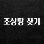 소름돋게 조상땅 찾기 관심이 뜨겁습니다