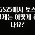 베스트 GS25에서 토스 결제는 어떻게 하나요? 추천드릴게요
