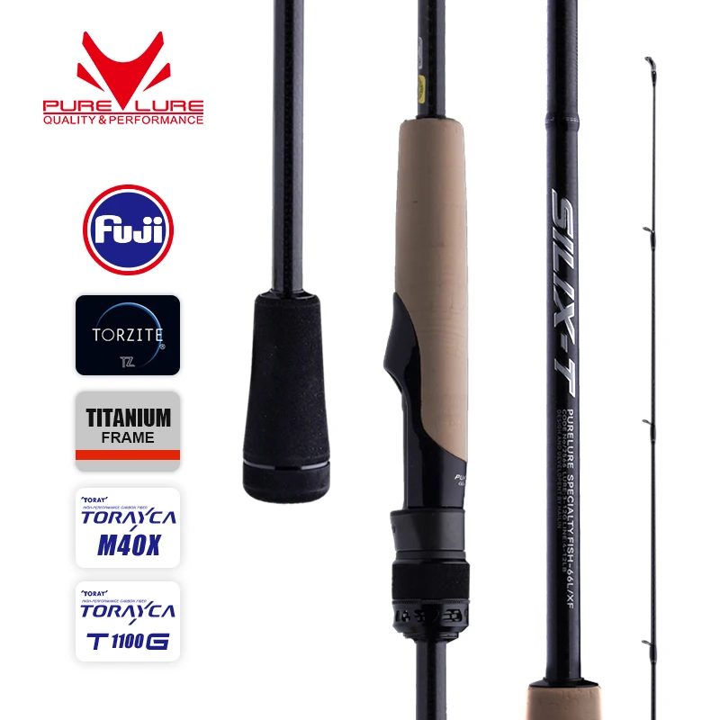 특집전 총집합 2025 요즘 sns에서 난리난 PURELURE SILIX-T 1피스 로드 Fuji Torzite 링 초고속 액션 Zander Bass 파이크 로드 코르크 핸들 Toray T1100G 및 M40X 천  리뷰 최다로 엄선된 최고의 제품을 소개합니다.