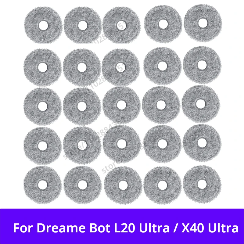 Dreame L20 Ultra / L30 Ultra / X20 Pro L10s Pro Ultra X40 Ultra / X40 Pro / S30 Pro 진공 청소기 액세서리용 걸레 천