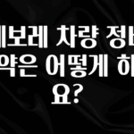역.대.급 이벤트 쉐보레 차량 정비 예약은 어떻게 하나요? 지금떳다