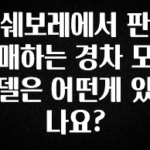 NEW 떳음 쉐보레에서 판매하는 경차 모델은 어떤게 있나요? 주목하고 계십니다