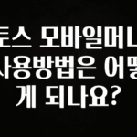 사계절 사랑받는 토스 모바일머니 사용방법은 어떻게 되나요? 무조건 확인