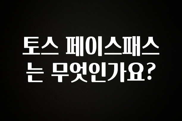 우리도 이렇게 하자 토스 페이스패스는 무엇인가요? 지금떳다