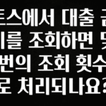 싹 다알려줌 토스에서 대출 금리를 조회하면 몇 번의 조회 횟수로 처리되나요? 뜨거운 관심 감사합니다